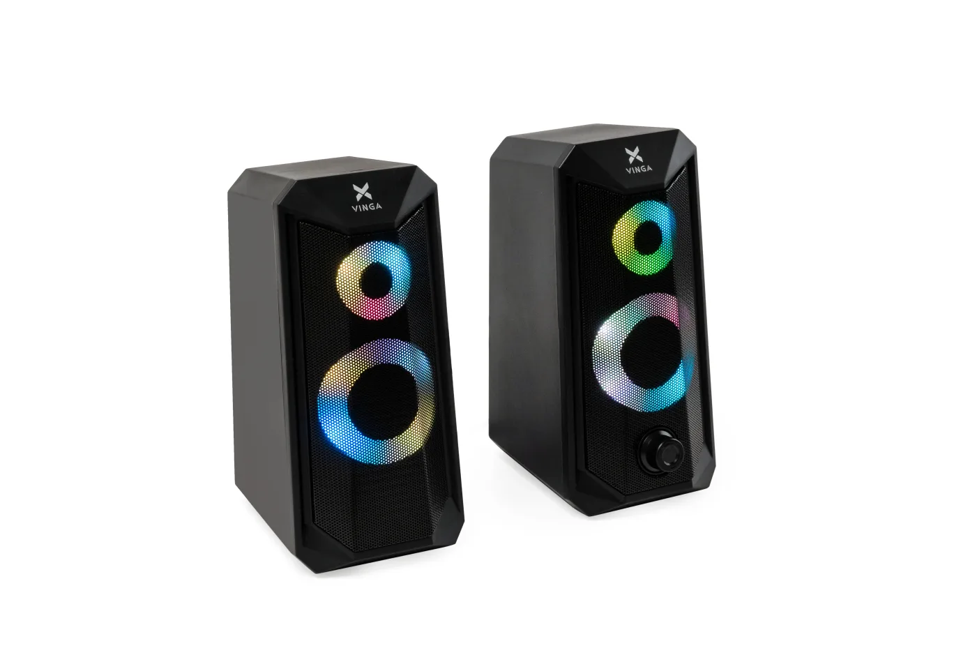 Акустична система Vinga SP-200 LED USB Black