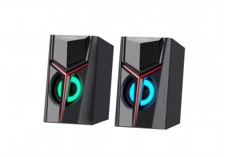 Акустична система Vinga SP-100 LED USB Black