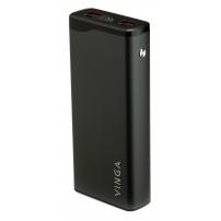 Батарея універсальна Vinga 20000 mAh QC3.0+PD 3 ports LCD metal (VPB2QPALD)