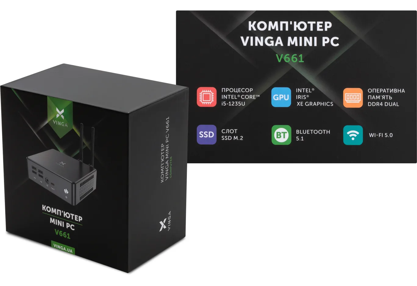 Computer Vinga Mini PC V661 (V6611235U.16512)