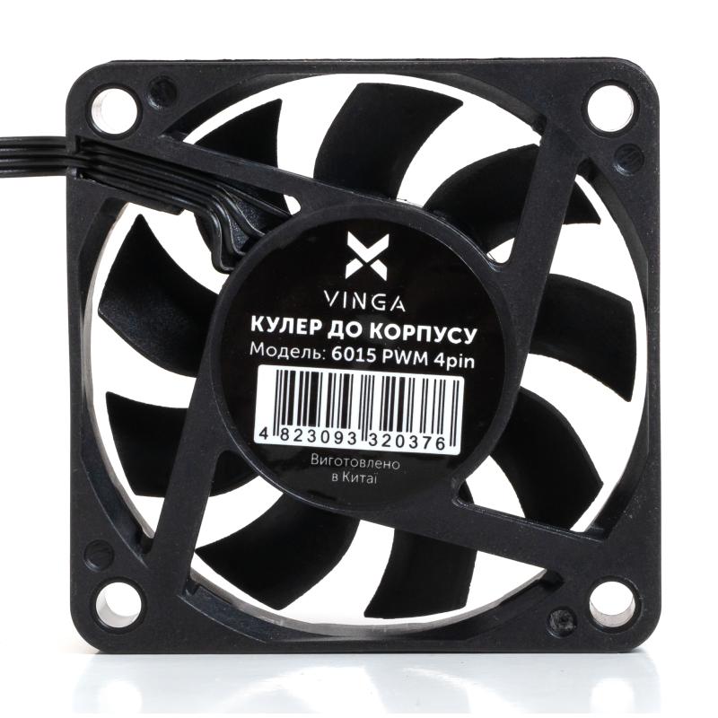 Кулер до корпусу Vinga 6015 PWM 4pin