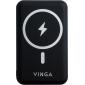 Батарея універсальна Vinga 10000 mAh Wireless Magnetic QC+PD (VPBAMS10BK)