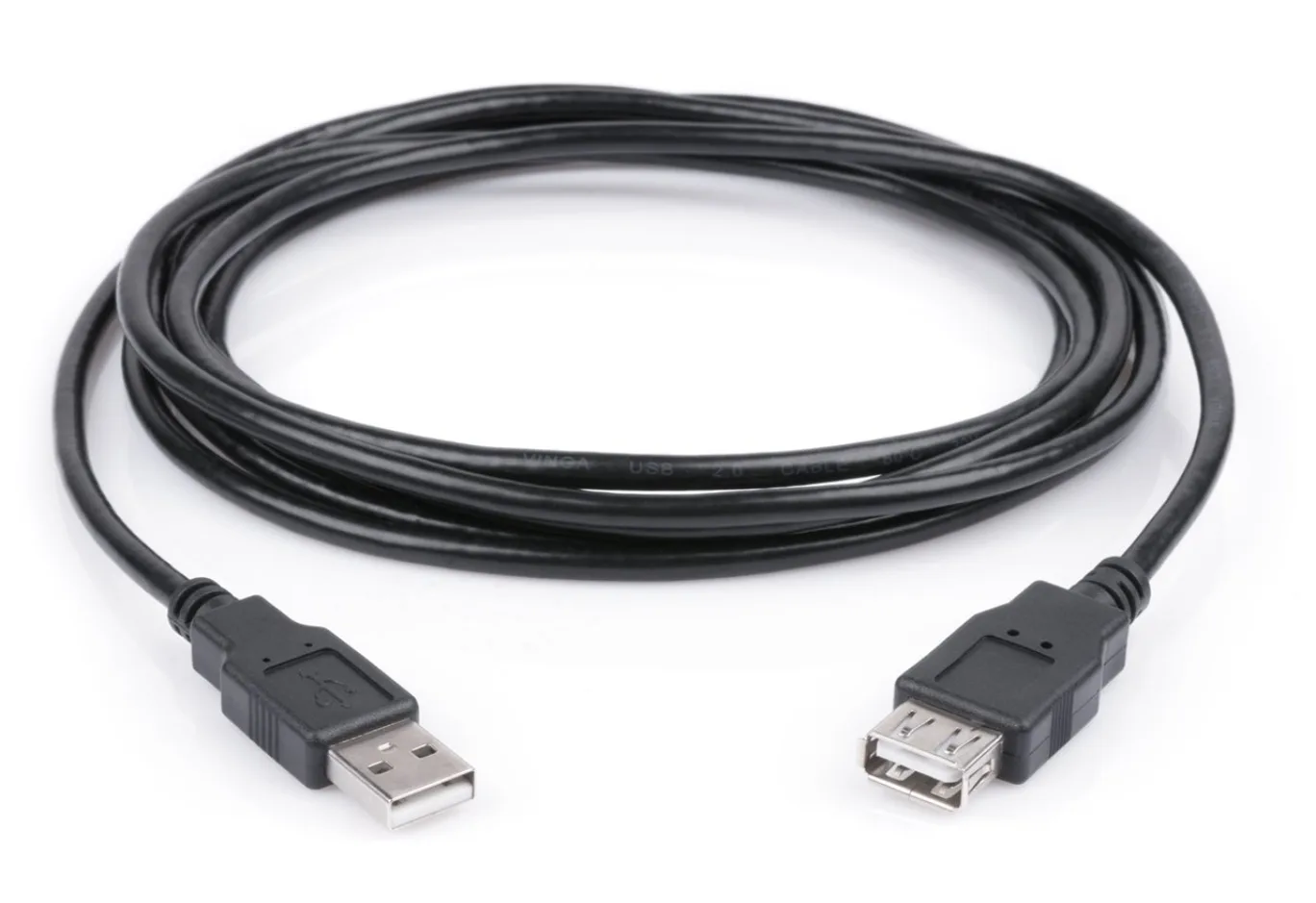 Дата кабель USB 2.0 AM/AF 1.8m Vinga (USBAMAF02-1.8)