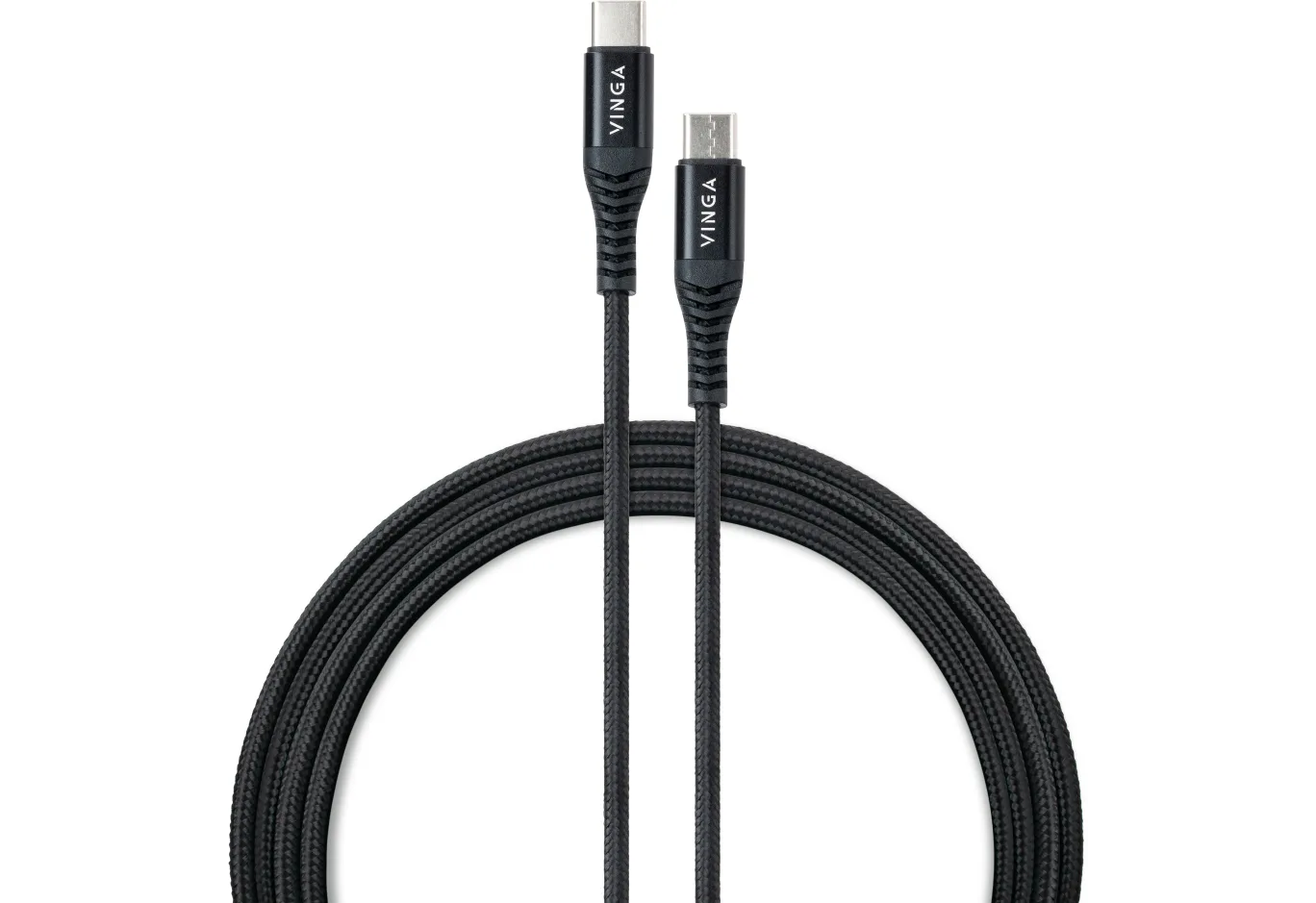 Дата кабель USB-C to USB-C 1.0m 60W Nylon Vinga (VCDCCCM331)