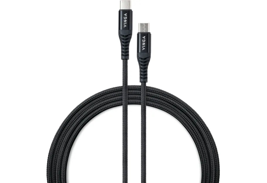 Data cable USB-C to USB-C 1.0m 60W Nylon Vinga (VCDCCCM331)
