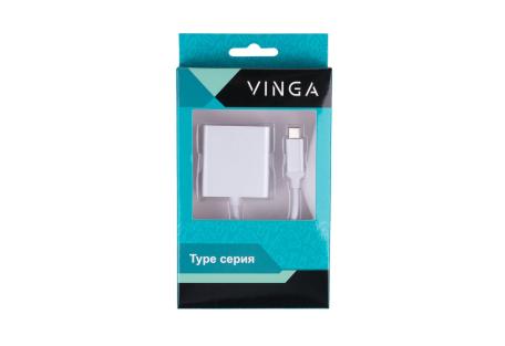 Перехідник Type-C Male to HDMI AF 0.15m Vinga (USBCMHDMI-01)