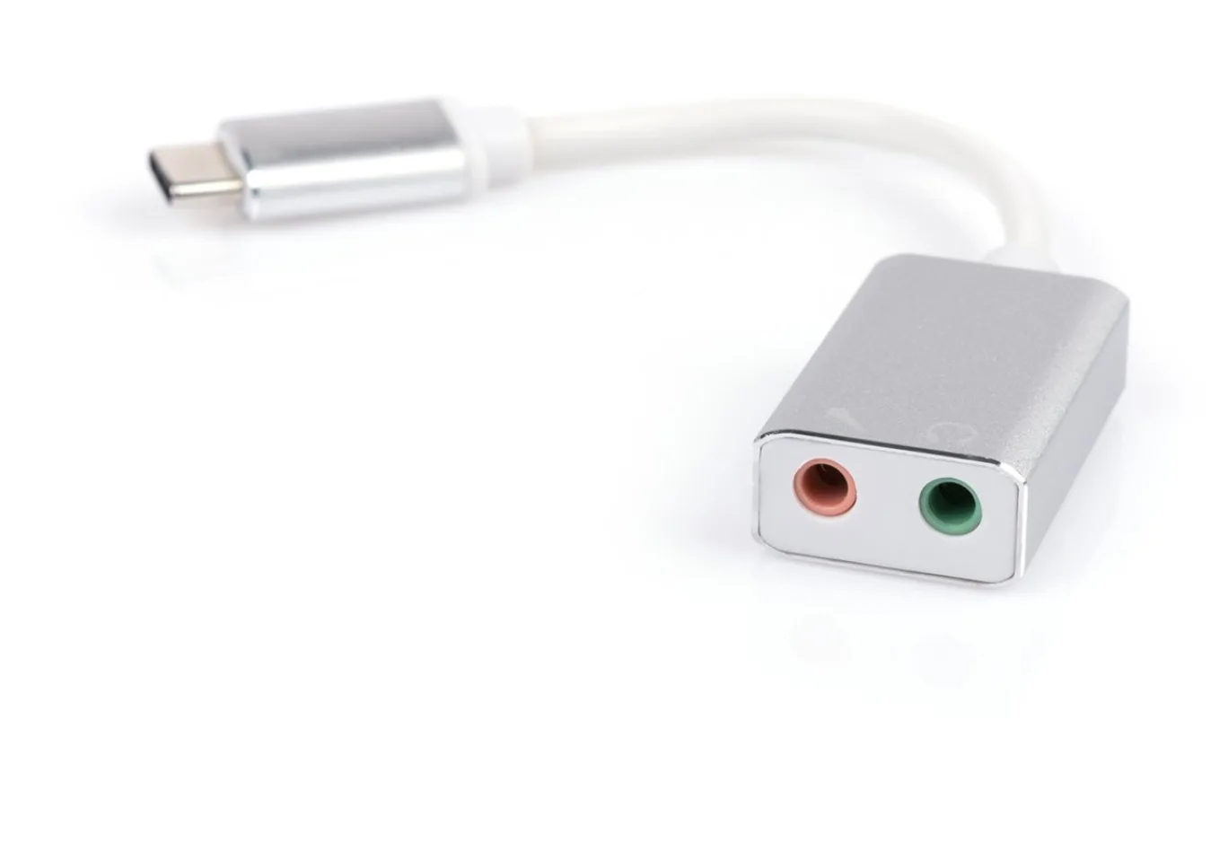 Перехідник Type-C Male to Audio+mic cable 0.15m Vinga (USBCM3.5ST-01)
