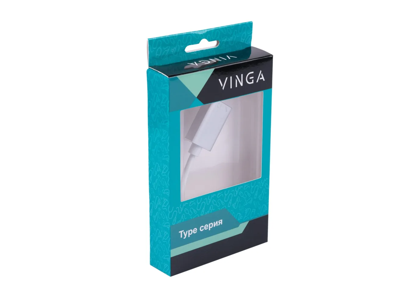 Перехідник Type-C Male to Audio+mic cable 0.15m Vinga (USBCM3.5ST-01)