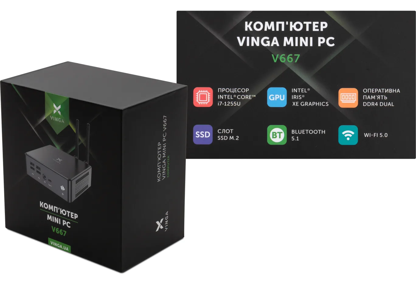 Комп'ютер Vinga Mini PC V667 (V6671255U.16256)
