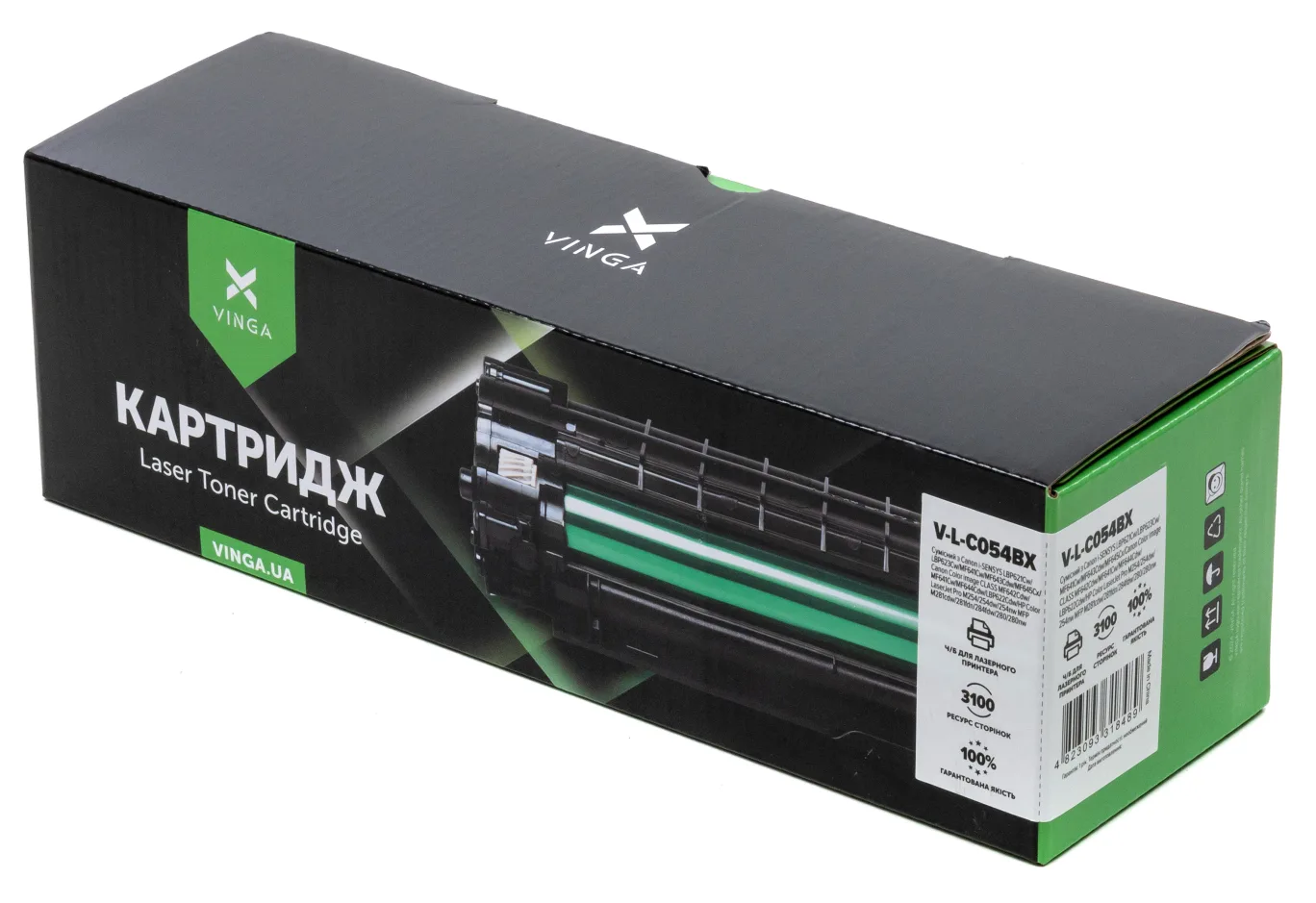 Картридж Vinga CANON 054H Black /CF500X Universal/3.1K (V-L-C054BX)