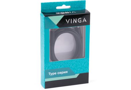 Дата кабель USB-C to USB-C 1.0m 5A USB 3.1 Vinga (USBCMCM01-1.0)