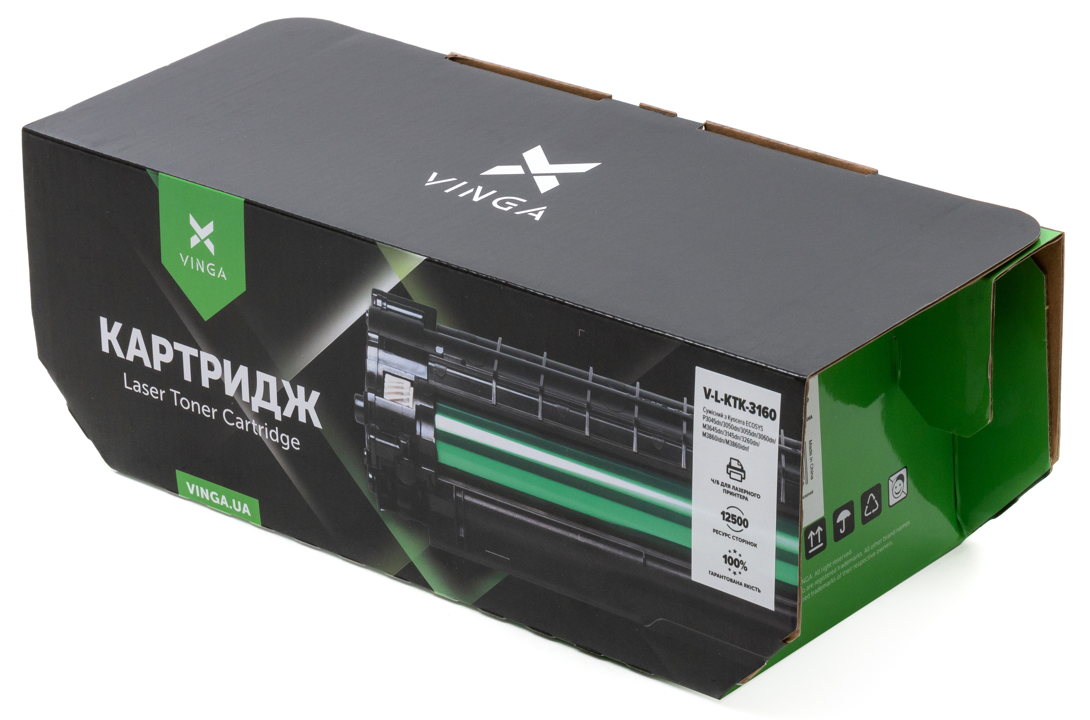 Картридж Vinga Kyocera TK-3160 12.5K (V-L-KTK-3160)