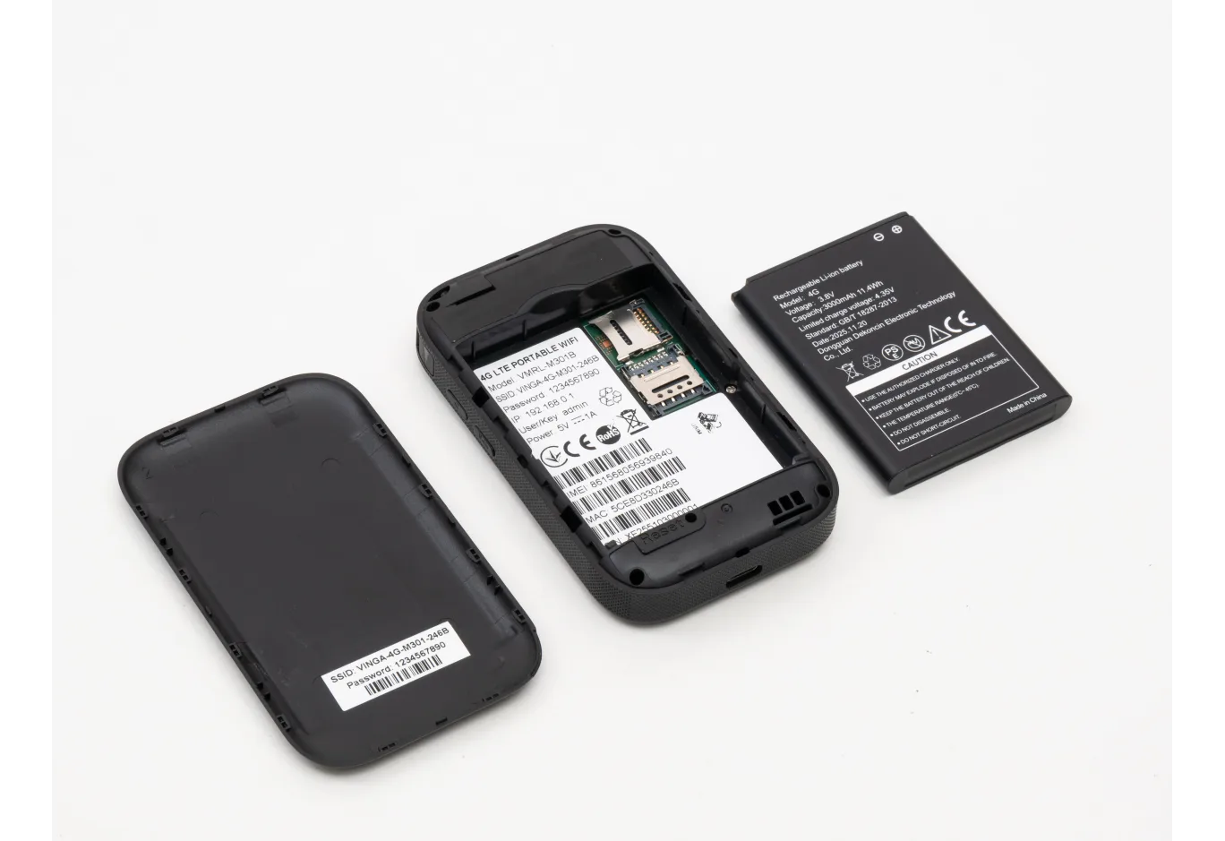 Mobile Wi-Fi Router Vinga Hotspot 4G M301 (VMRL-M301B)
