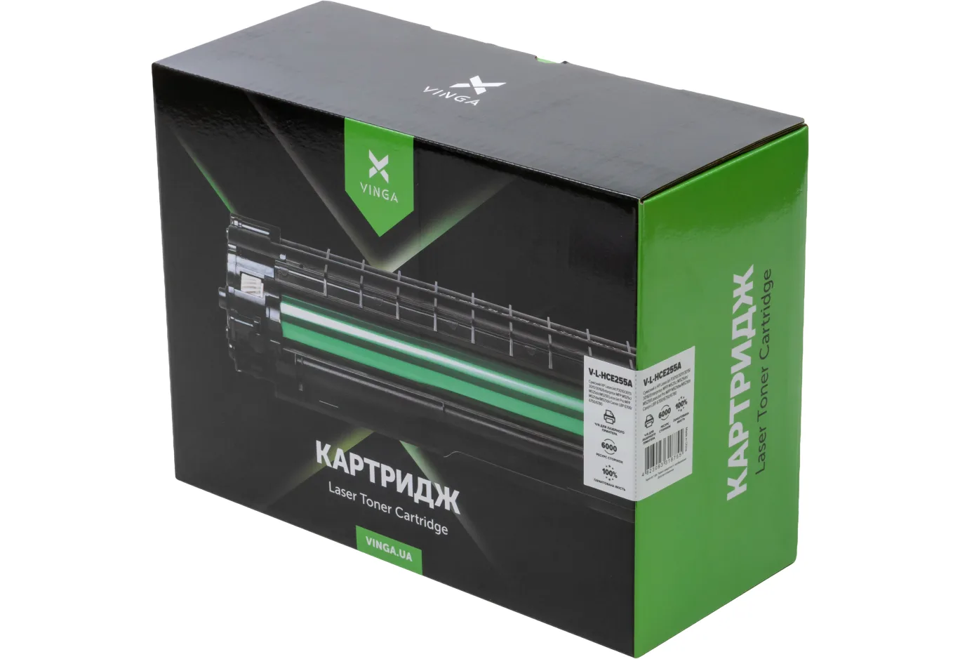 Картридж Vinga HP CE255A Black 6K (V-L-HCE255A)