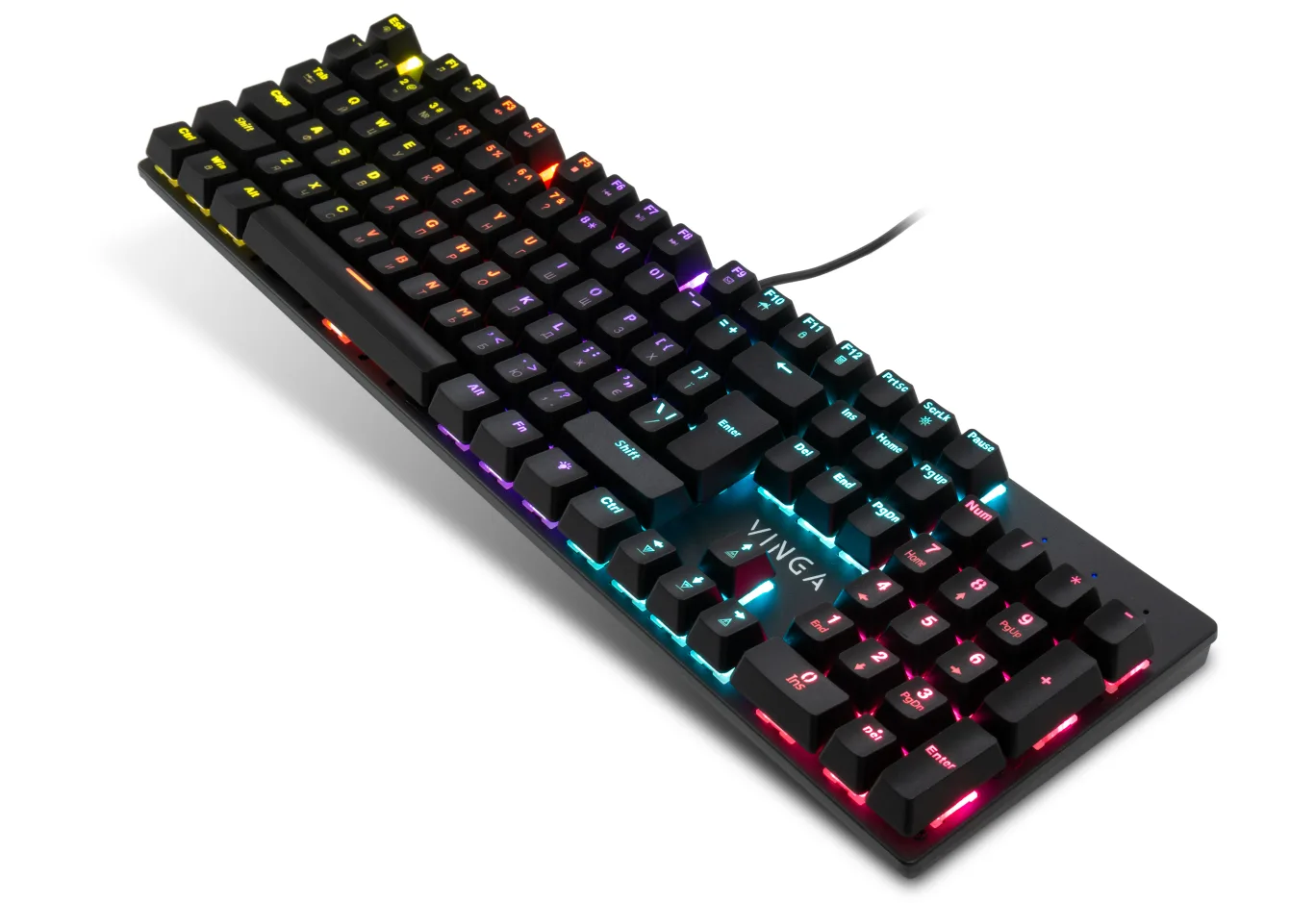 Keyboard Vinga KBGM-101 LED Red Switch USB Black (KBGM-101 Black)