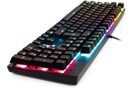 Клавіатура Vinga KBGM-101 LED Red Switch USB Black (KBGM-101 Black)