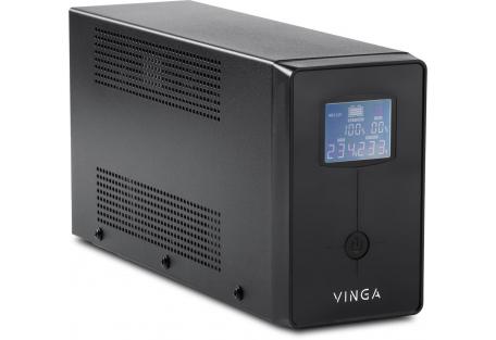 Пристрій безперебійного живлення Vinga LCD 1200VA metal case with USB (VPC-1200MU)
