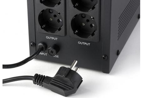 Пристрій безперебійного живлення Vinga LCD 1200VA metal case with USB (VPC-1200MU)