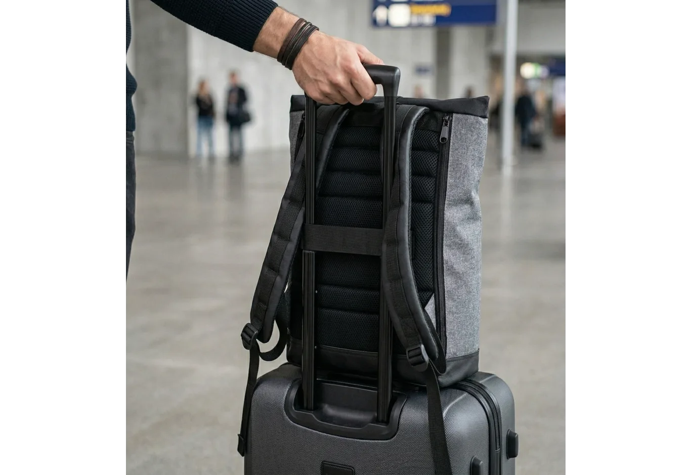 Laptop backpack Vinga 15.6" NBP815 Roll Top (NBP815BK)
