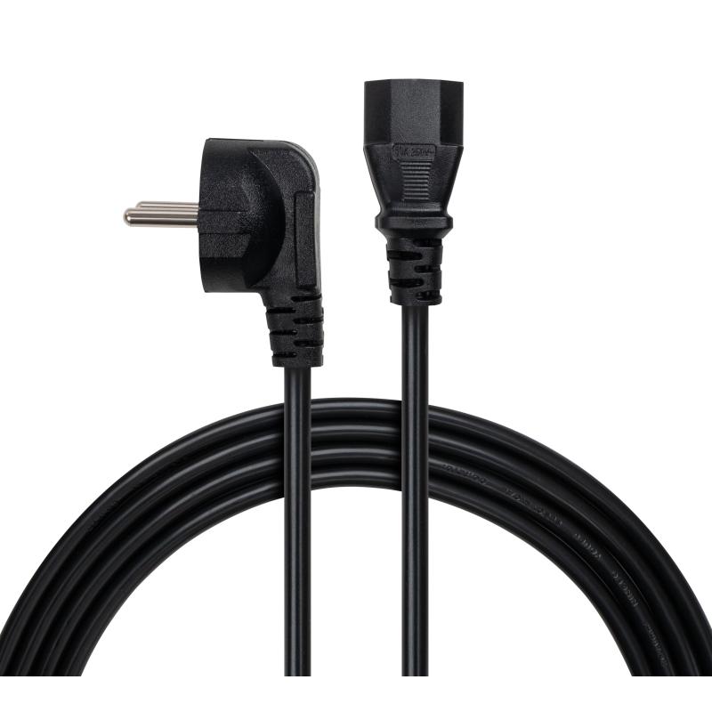 Кабель живлення C13 1.8m 1mm2 copper Vinga (VYPCC13181CU)