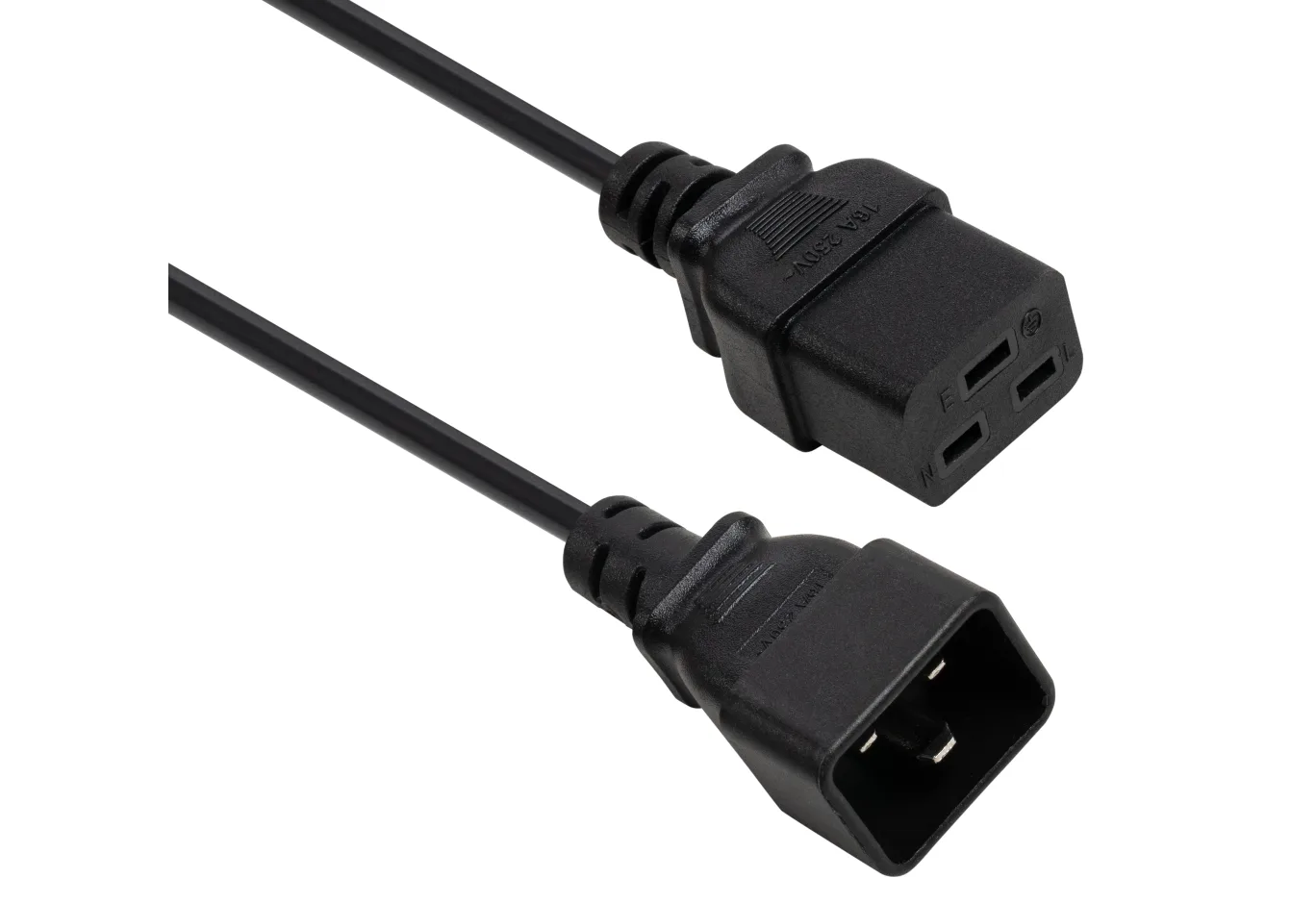 Power cable C19 to C20 1.8m 1.5mm2 copper Vinga (VYPCC19201815CU)