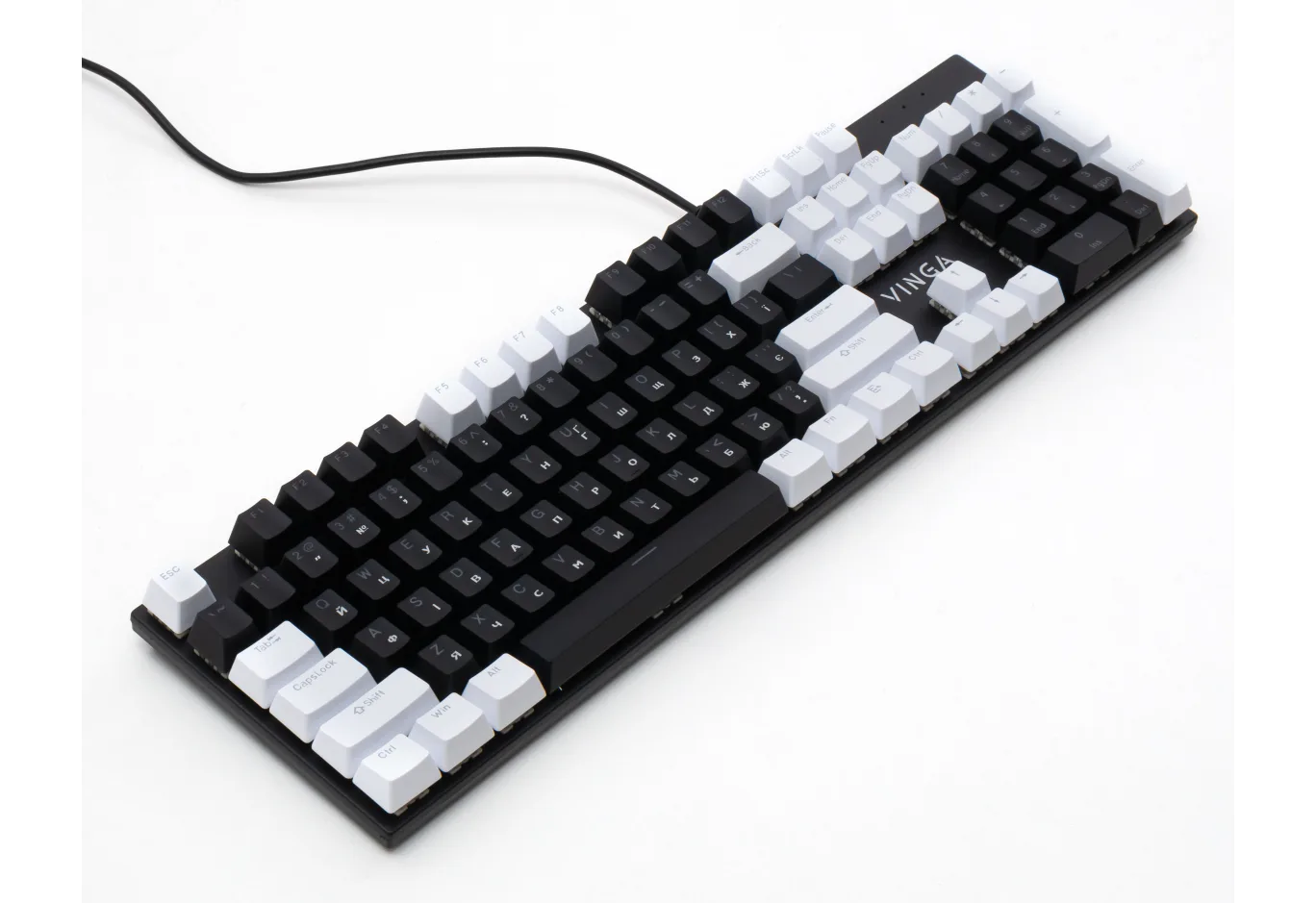 Keyboard Vinga KBGM-095 LED Orange Switch USB White/Black (KBGM-095Y White/Black)