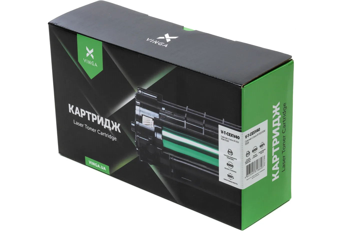 Toner cartridge Vinga CANON C-EXV40 6K, Black, IR 1133/133A/1133 (V-T-CEXV40)