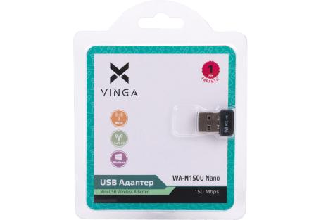 Мережева карта Wi-Fi Vinga WA-N150U Nano (WA-N150UNano)
