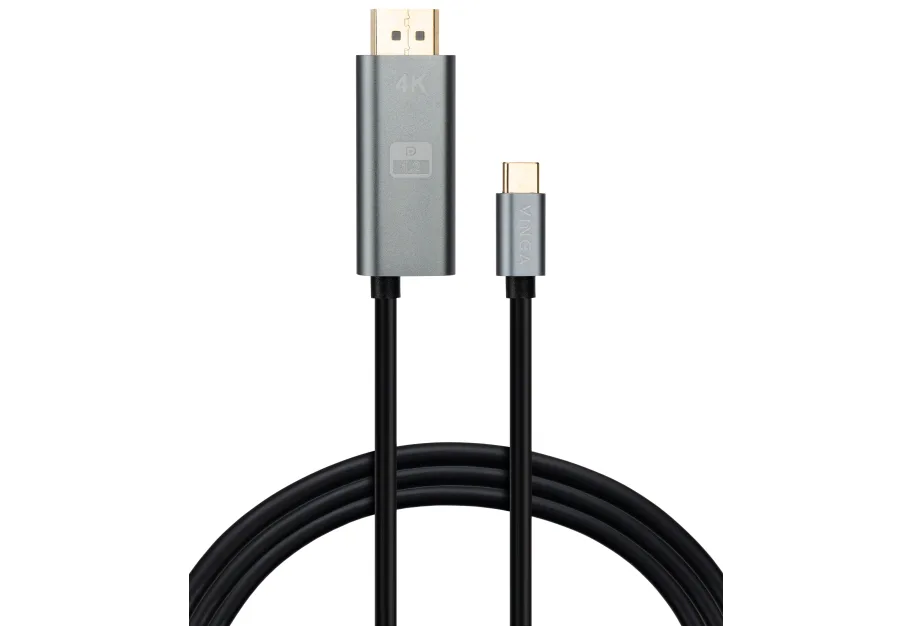 Multimedia cable USB-C to DisplayPort M 1.5m v1.2 4K60Hz PD 100W port Vinga (VCPVCCD1215PD)