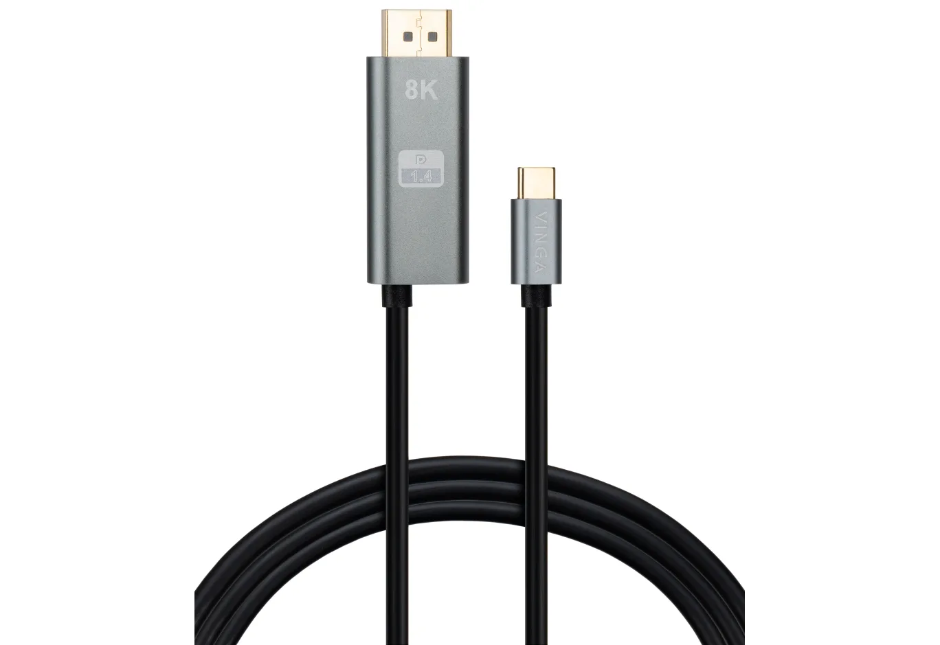 Multimedia cable USB-C to DisplayPort M 1.5m v1.4 8K60Hz PD 100W port Vinga (VCPVCCD1415PD)
