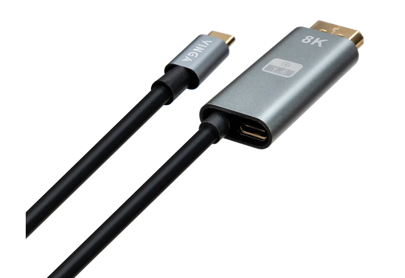 Multimedia cable USB-C to DisplayPort M 1.5m v1.4 8K60Hz PD 100W port Vinga (VCPVCCD1415PD)