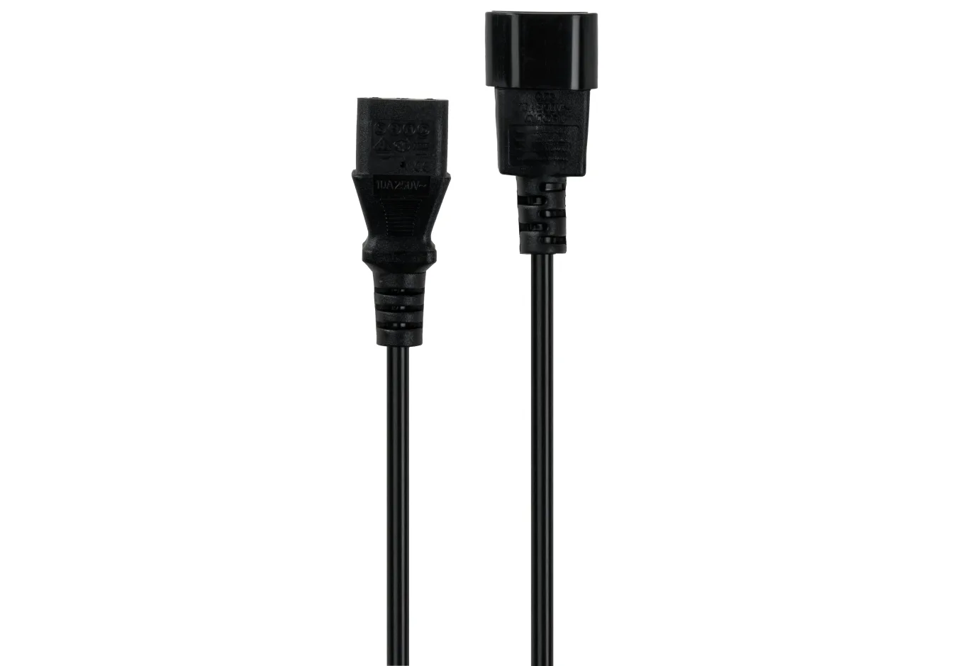 Кабель живлення C13 to C14 1.8m 0.5mm2 copper Vinga (VCPP5C13141.8BK)
