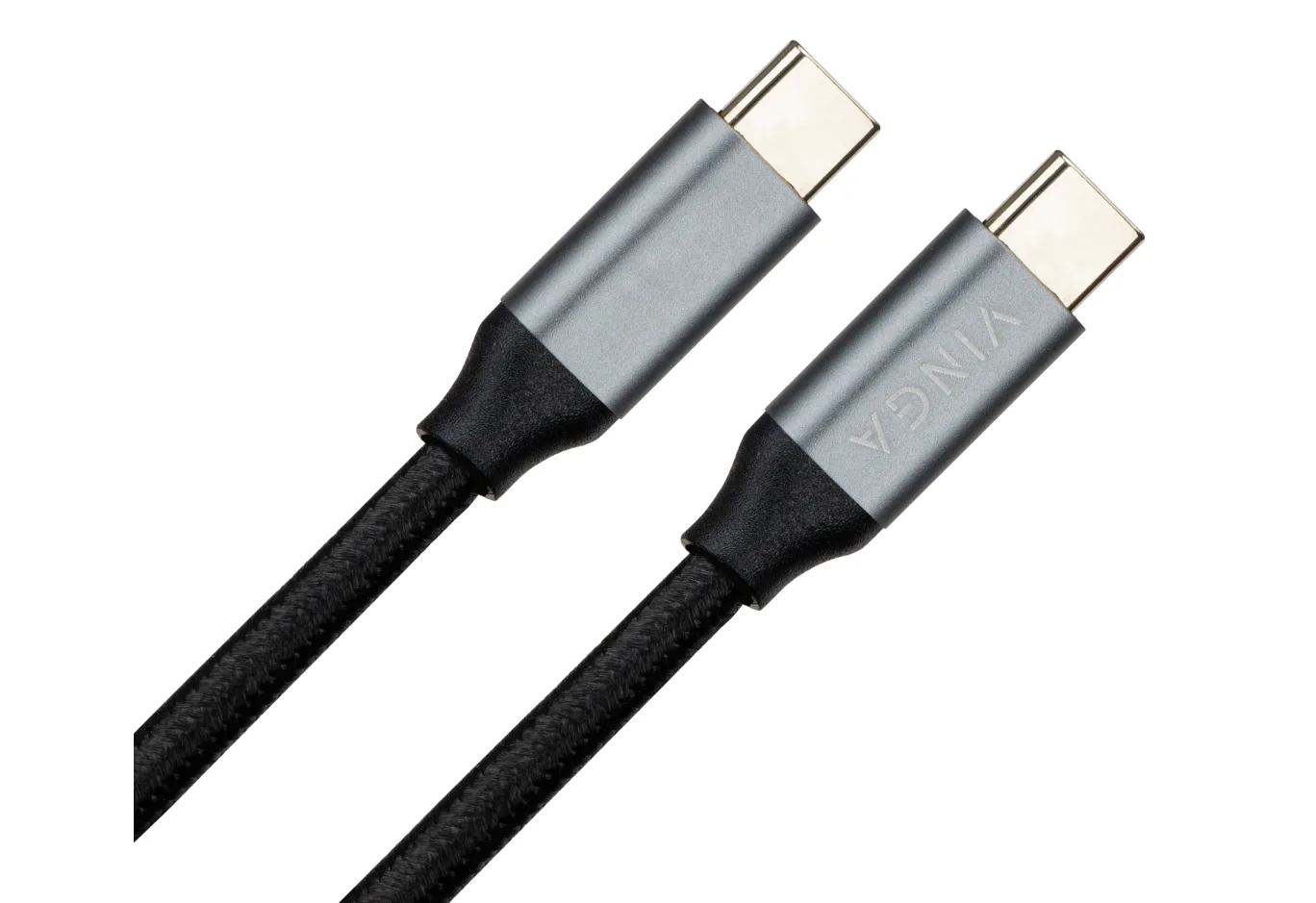 Дата кабель USB-C to USB-C 1.5m USB3.2 Gen2 100W 10GBps Nylon Vinga (VCPDCU3215)