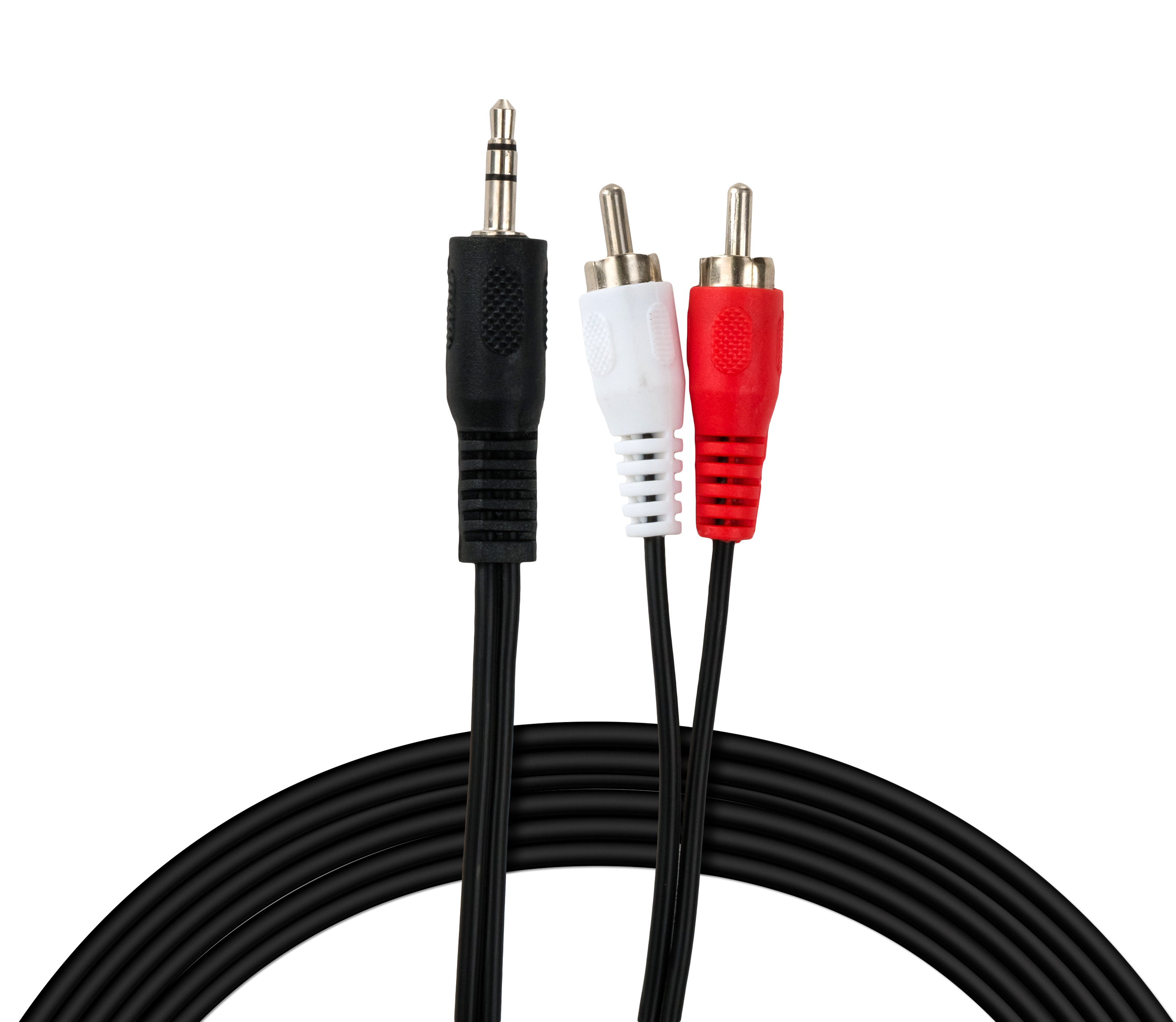 Multimedia cable 3.5mm M to 2xRCA M 5.0m Vinga (VCPDCJ35MRCA25BK)