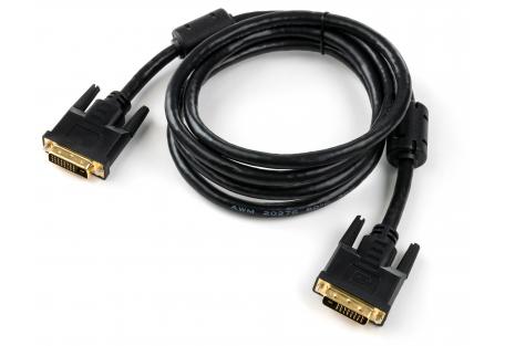 Кабель мультимедійний DVI M to DVI M 1.8m 24+1pin Vinga (VCPDCDVIMM1.8BK)