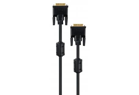 Кабель мультимедійний DVI M to DVI M 1.8m 24+1pin Vinga (VCPDCDVIMM1.8BK)
