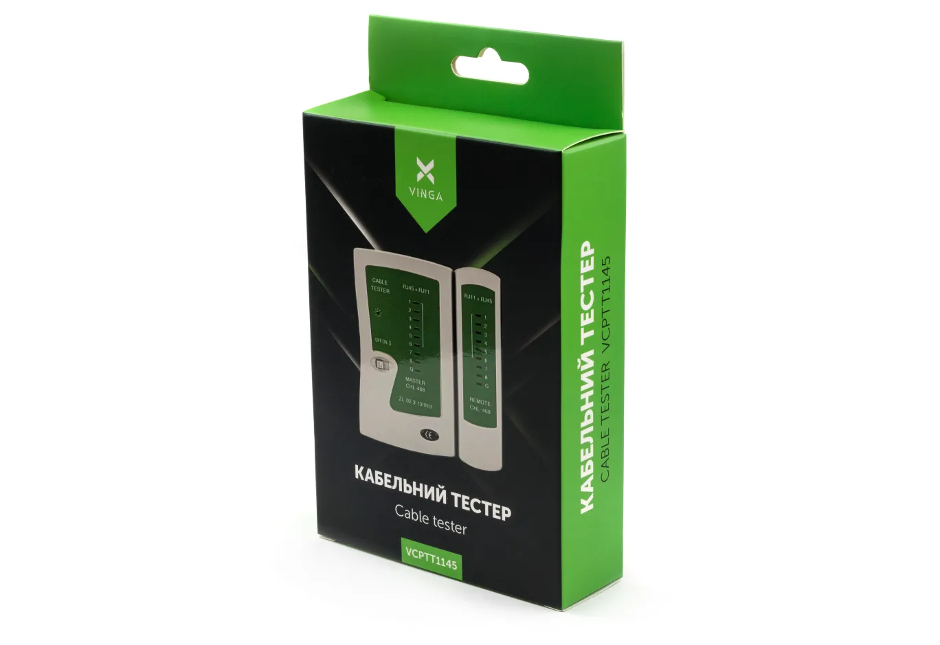 Cable tester Vinga RJ-45/RJ-11 (VCPTT1145)