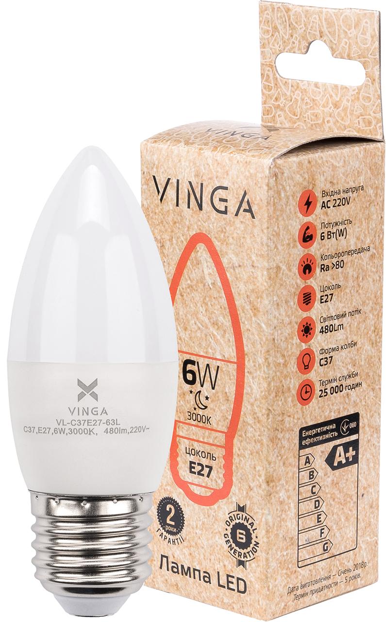 Light bulb Vinga VL-C37E27-63L