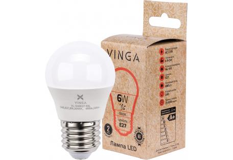 Лампочка Vinga VL-G45E27-63L