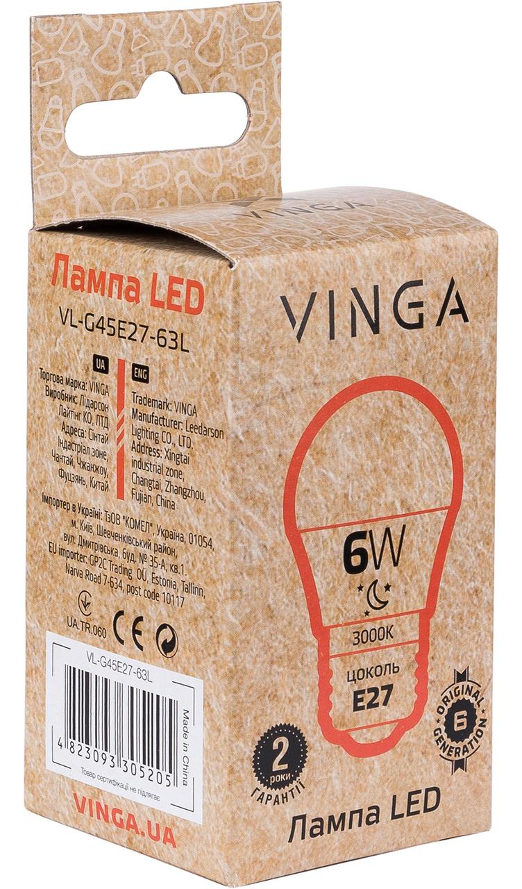 Light bulb Vinga VL-G45E27-63L