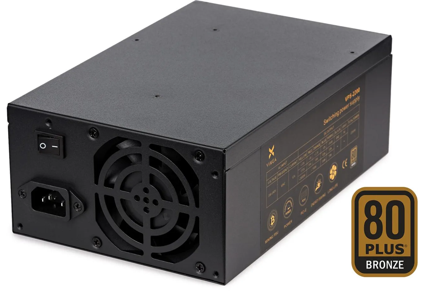 Блок живлення Vinga 2200W (VPS-2200 Mining edition)