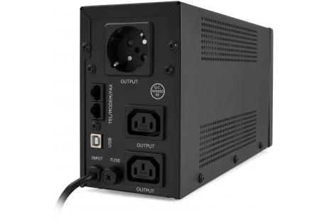 Пристрій безперебійного живлення Vinga LED 850VA metal case with USB (VPE-850PRMU)