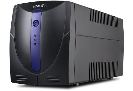 Пристрій безперебійного живлення Vinga LED 1500VA plastic case (VPE-1500P)