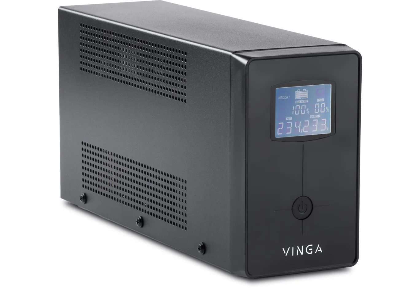 Uninterruptible Power Supply Vinga LCD 2000VA metall case (VPC-2000M)