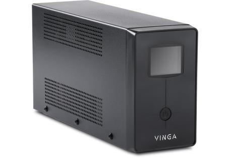 Пристрій безперебійного живлення Vinga LCD 2000VA metall case (VPC-2000M)