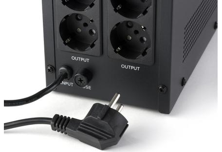 Пристрій безперебійного живлення Vinga LCD 2000VA metall case (VPC-2000M)