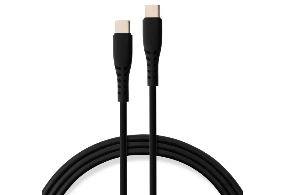 Дата кабель USB-C to USB-C 2.0m 60W Silicon Black Vinga (VCDCCC262SB)