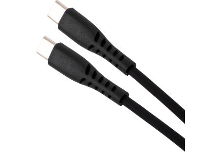 Дата кабель USB-C to USB-C 1.2m 100W Chip Silicon Black Vinga (VCDCCC21012SB)