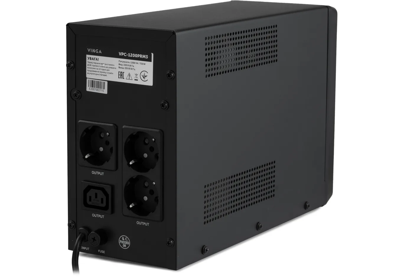 Uninterruptible Power Supply Vinga LED 1200VA ( VPC-1200PRM3 ) (VPC-1200PRM3)