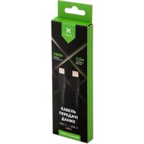 Дата кабель USB-C to USB-C 2.0m 240W Chip Silicon Black Vinga (VCDCCC2242SB)